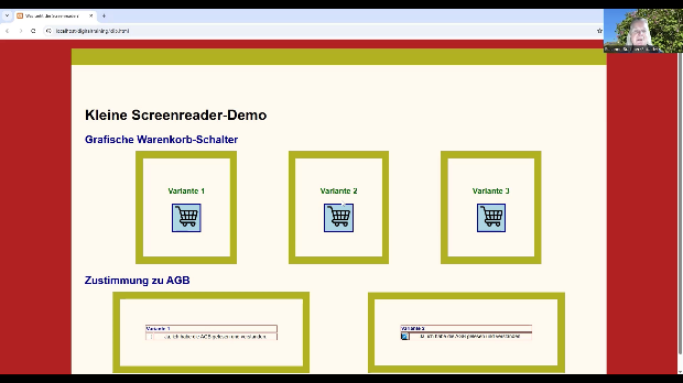 Screenreader-Demo